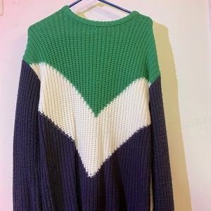 Multi Colored Oversized Sweater